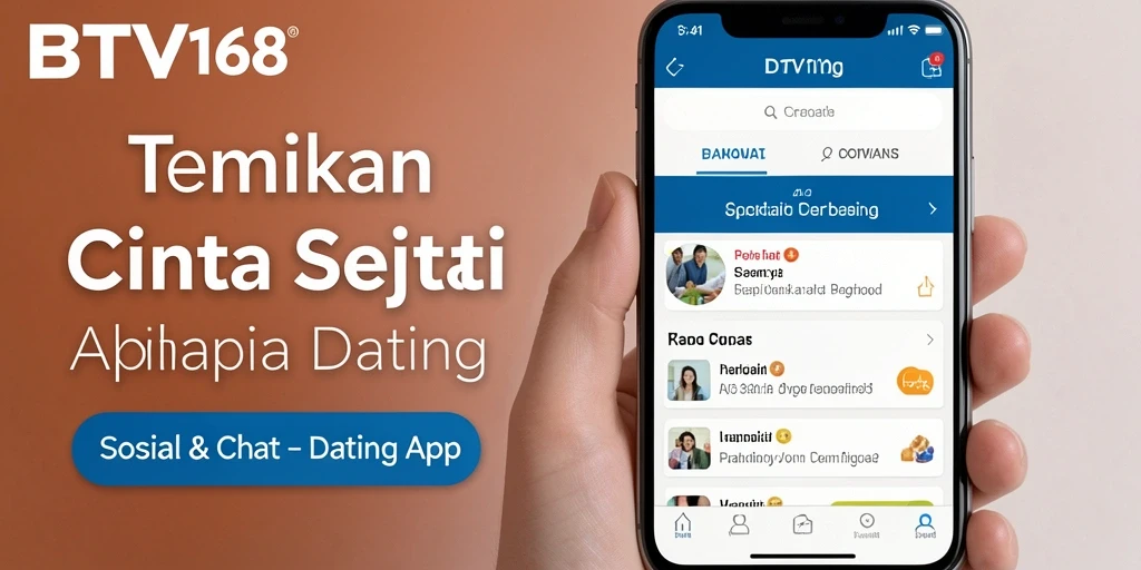 Antarmuka BTV168 yang menarik dan mudah digunakan untuk mencari pasangan.