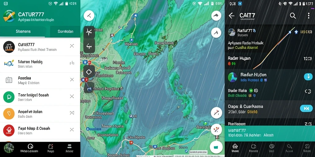 Antarmuka intuitif CATUR777 menampilkan peta radar hujan dengan jelas.
