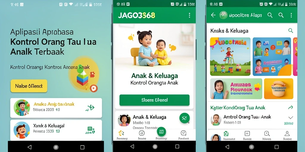 Antarmuka pengguna JAGO368 yang intuitif untuk kontrol orang tua.