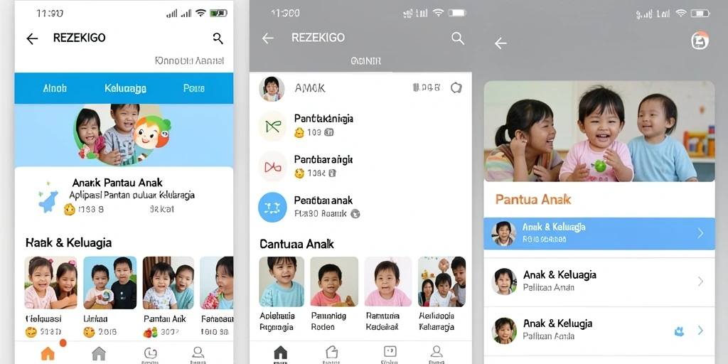 Tampilan antarmuka aplikasi REZEKIGO yang sederhana dan intuitif.